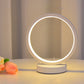 Lampe de table de chevet LED circulaire