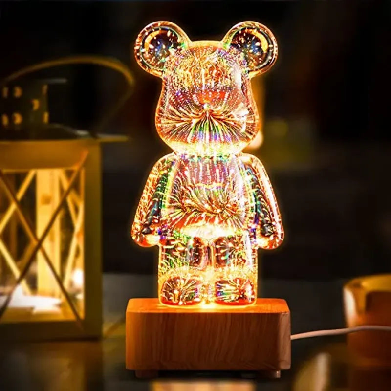 Lampe ours scintillant