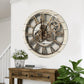 Horloge Murale Ronde 24” Ferme Blanche